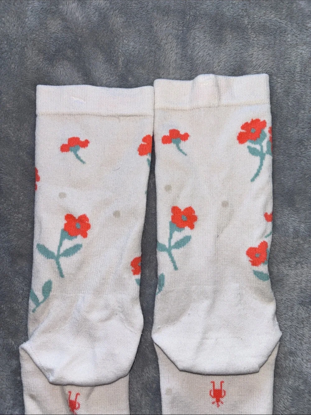 Smartwool merino wool socks M W-MD flowers floral